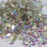 High Quality K9 Glass Rhinestone Crystal Loose Flatback Non-Hotfix Zircon Glue on for Nails and Phones Bulk Shaped Crystal Shards